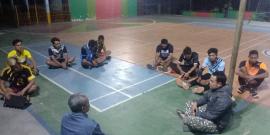 LATIHAN BERSAMA DI HARI KEDUA TIM BOLA VOLLEY DESA KARANGSARI